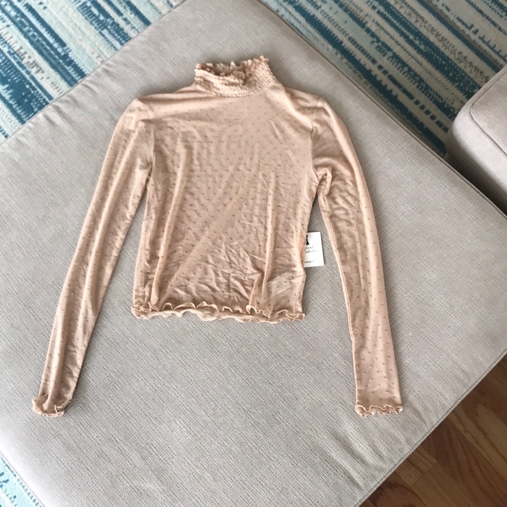 Mesh Polkadot Top